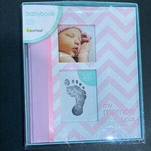 Pearhead Pink Baby Memory Book